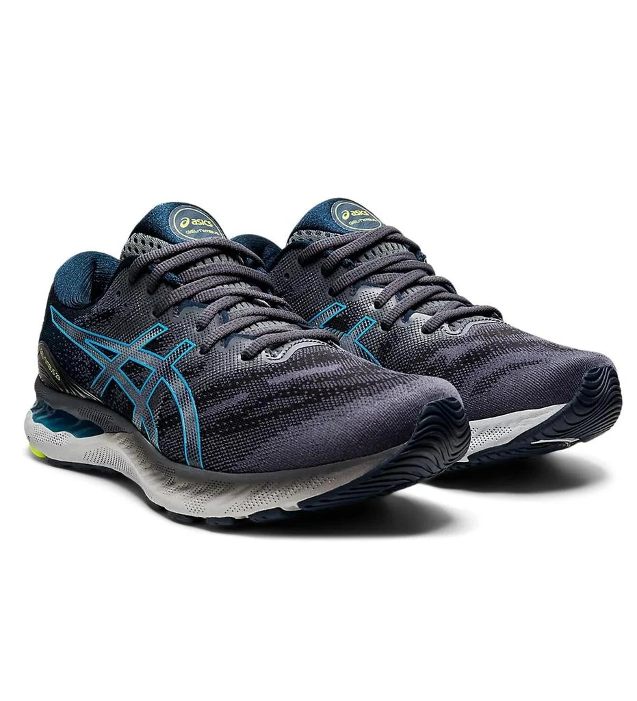 商品Asics|Men's Gel Nimbus 23 Running Shoes - D/medium Width In Carrier Grey/digital Aqua,价格¥878,第2张图片详细描述