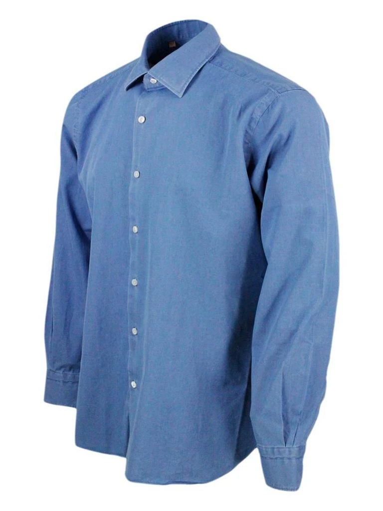 商品BARBA|Barba Shirts in Blue,价格¥1020,第2张图片详细描述