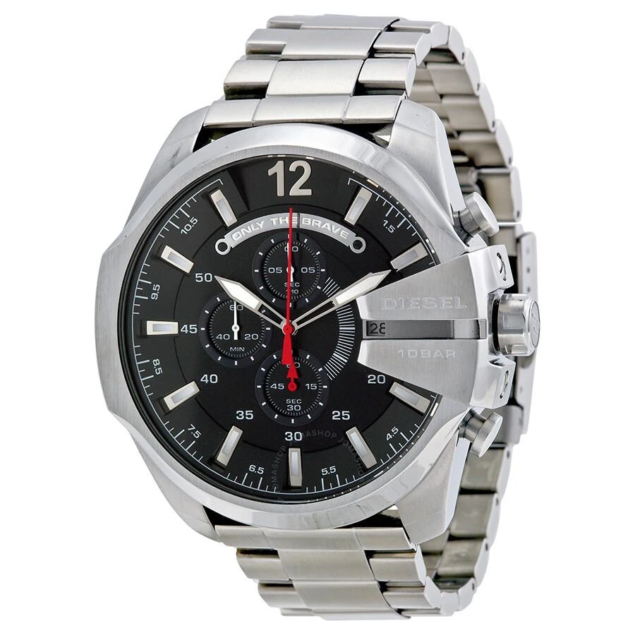 商品Diesel|Chief Chronograph Black Dial Stainless Steel Men's Watch DZ4308,价格¥895,第1张图片