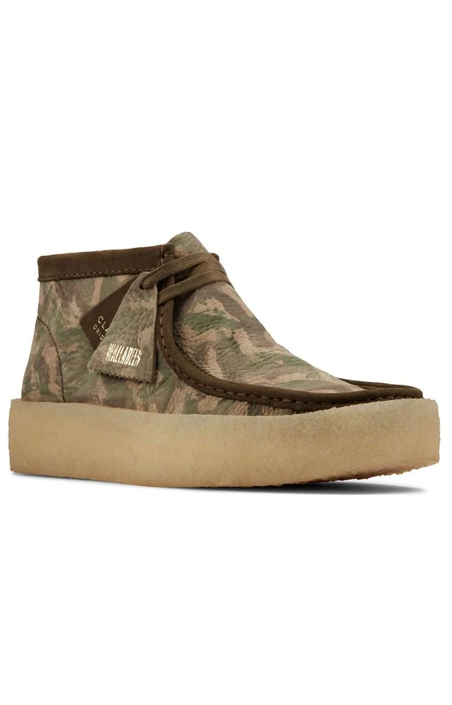 商品Clarks|(26163210) Wallabee Cup BT Shoes - Green Camo,价格¥576,第2张图片详细描述