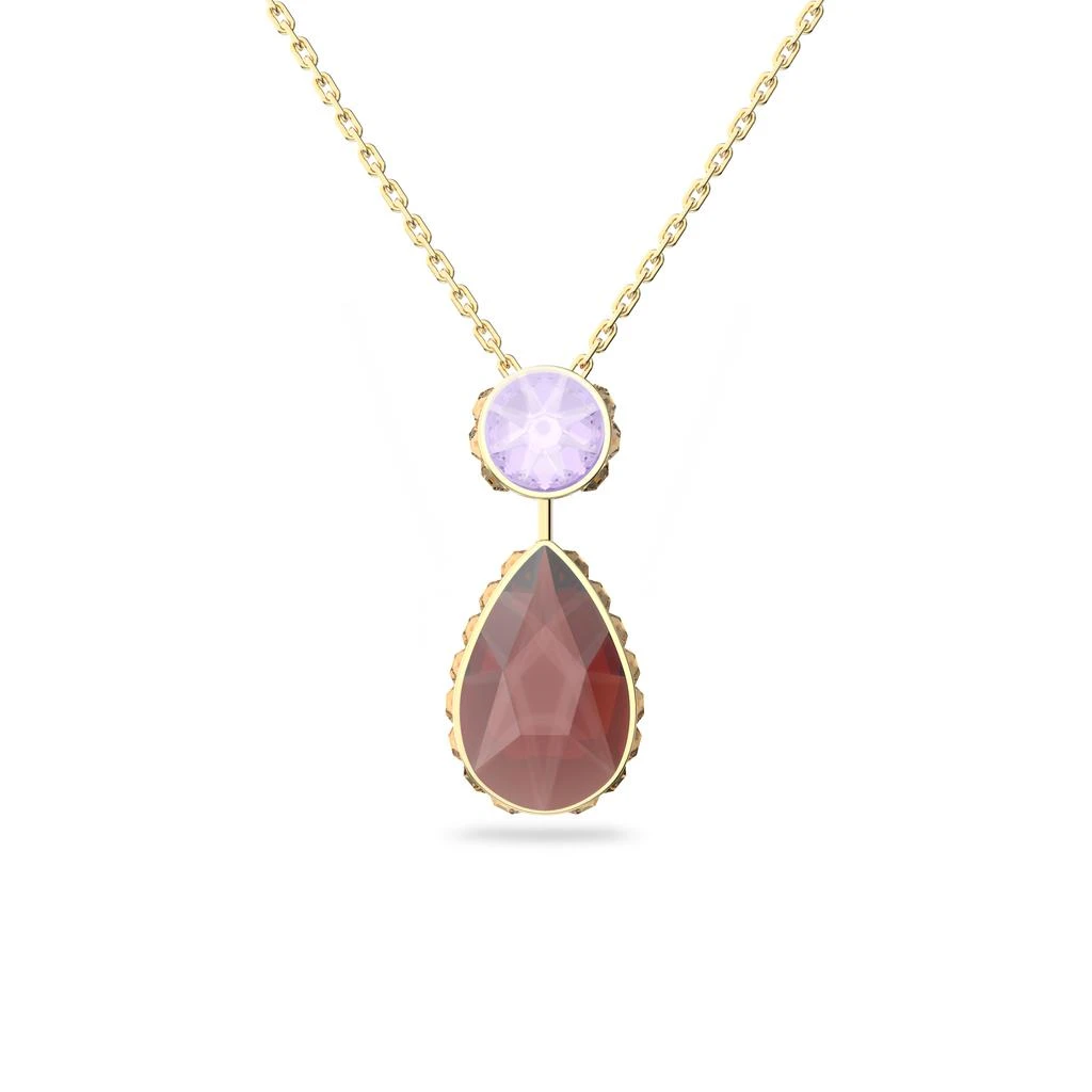 商品Swarovski|Orbita necklace drop cut small multicoloured gold-tone plated,价格¥1385,第1张图片