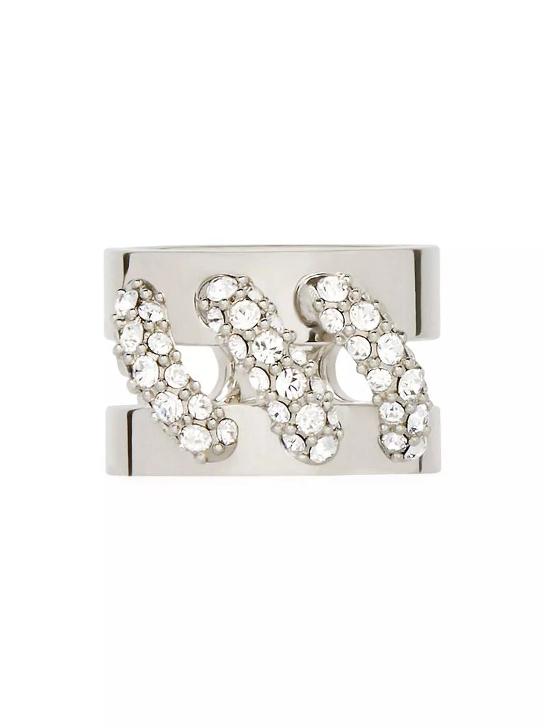 商品Givenchy|Stitch Ring In Metal With Crystals,价格¥1751,第1张图片