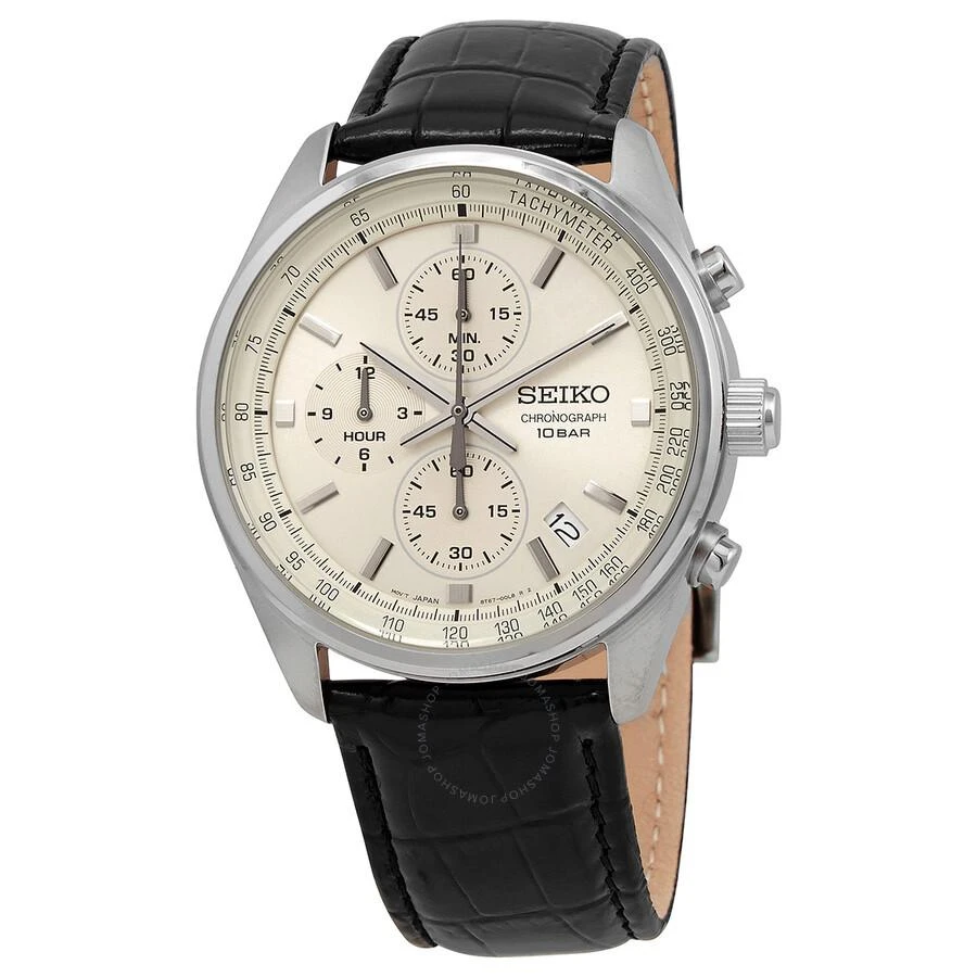 商品Seiko|Chronograph Quartz Champagne Dial Men's Watch SSB383,价格¥1031,第1张图片