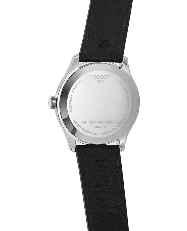 商品Tissot|Tissot Classic XL Black Dial Leather Strap Men's Watch T116.410.16.057.00,价格¥1824,第3张图片详细描述