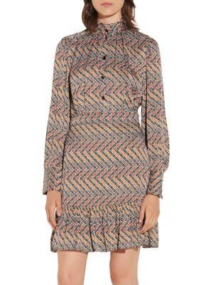 商品Sandro|Sanel Short Printed Dress,价格¥1182,第1张图片