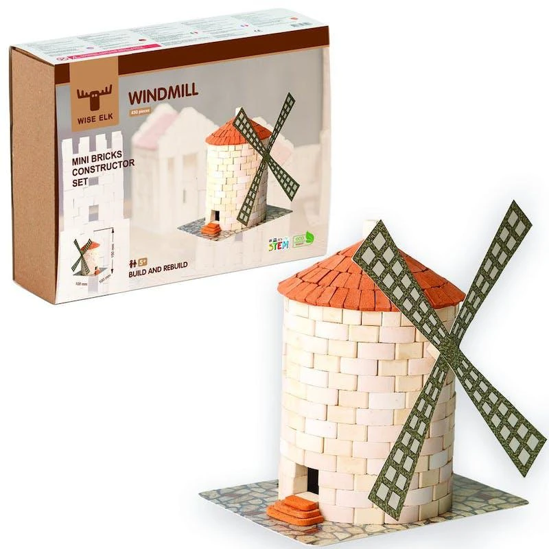 商品Wise Elk|Mini Bricks Construction Set Windmill, 430 Pieces,价格¥151,第1张图片