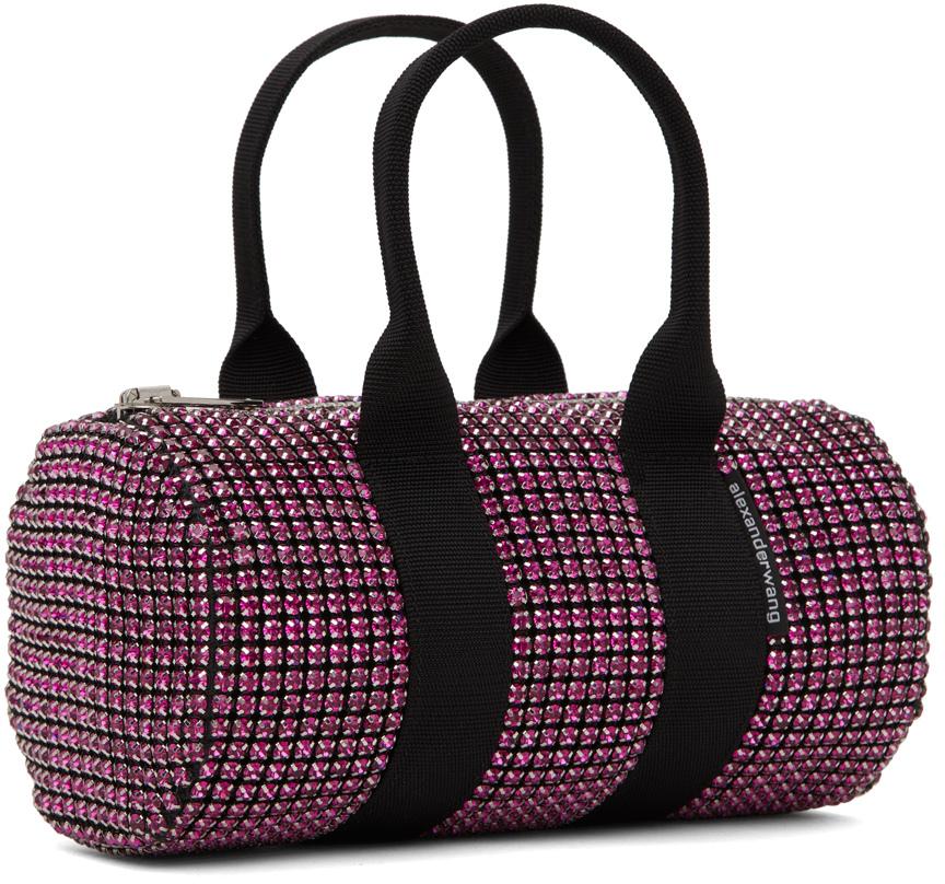 Pink Crystal Mesh Mini Cruiser Duffle Bag商品第2张图片规格展示