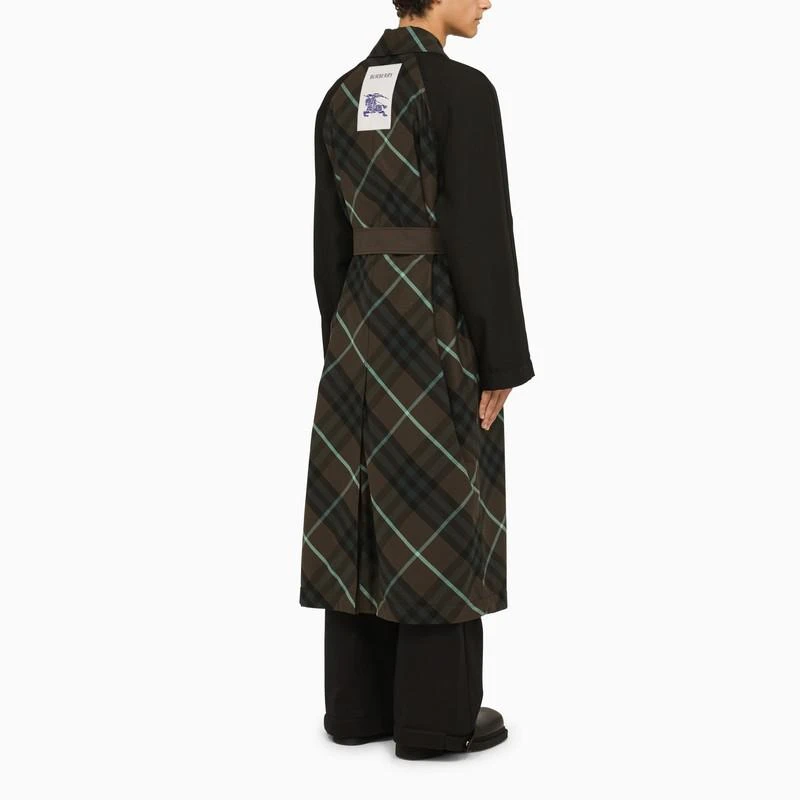 商品Burberry|Dark grey canvas trench coat,价格¥22134,第3张图片详细描述