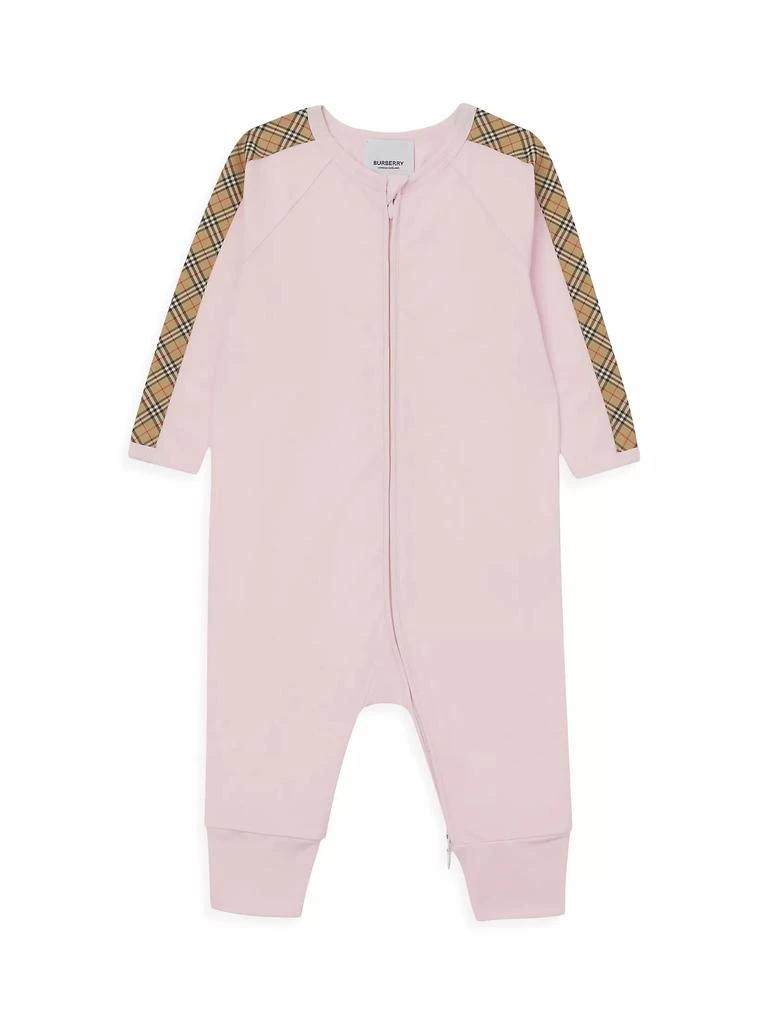 商品Burberry|Baby Girl's 3-Piece Footie, Bib & Beanie Gift Set,价格¥1125,第2张图片详细描述