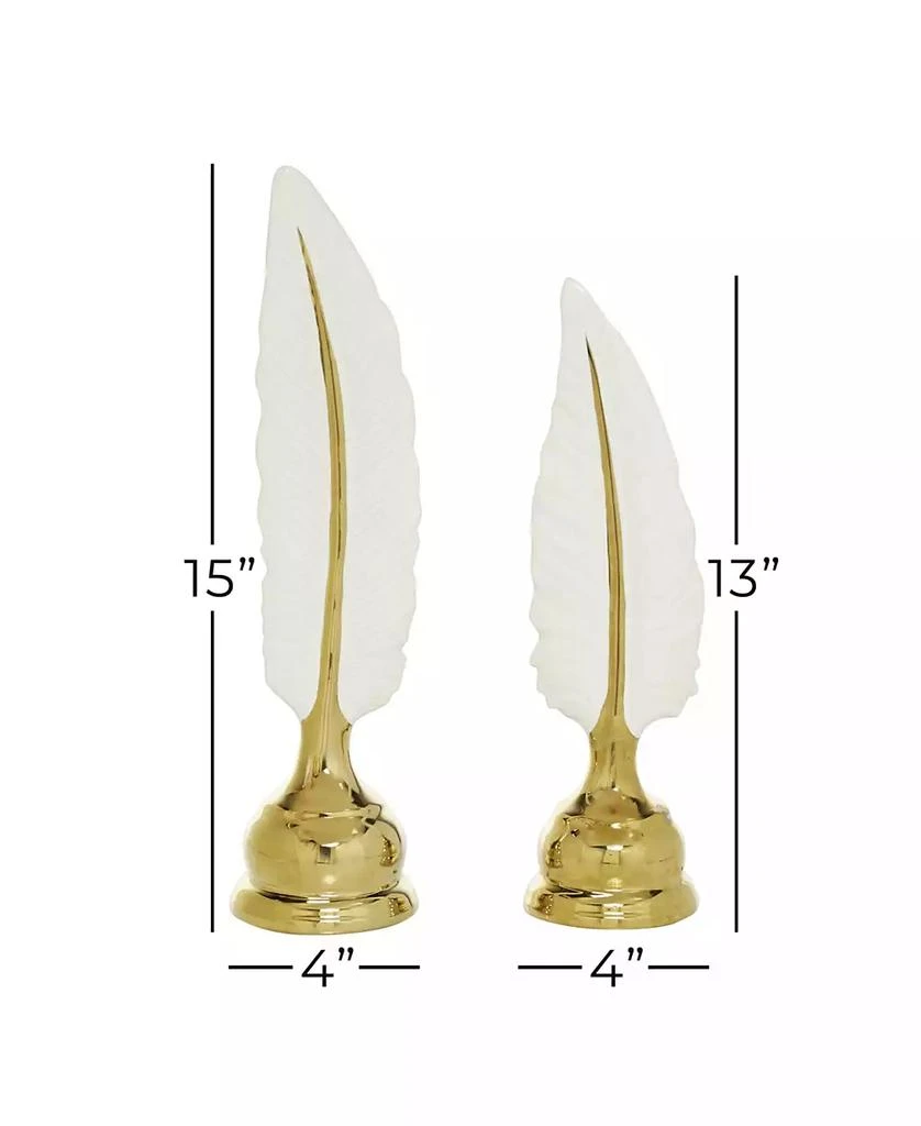 商品CosmoLiving|by Cosmopolitan Glam Birds Sculpture, Set of 2,价格¥511,第2张图片详细描述
