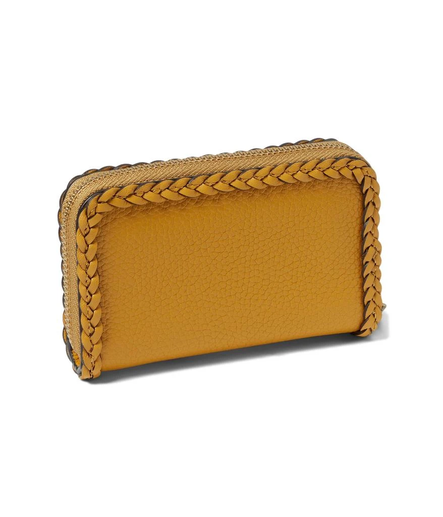 商品Coach|Braided Leather Trim Small Zip Around Card Case,价格¥471,第2张图片详细描述