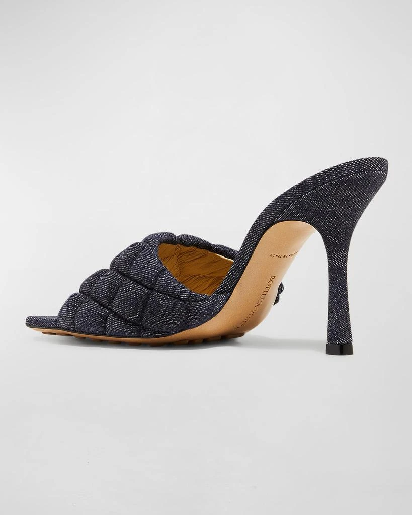 Matelasse Quilted Denim Mule Sandals 商品