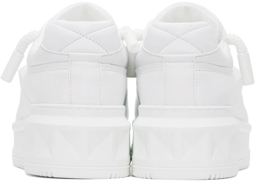 商品Valentino|White One Stud XL Nappa Leather Sneakers,价格¥6045,第2张图片详细描述