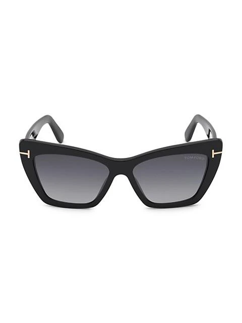 商品Tom Ford|Wyatt 56MM Cat Eye Sunglasses,价格¥620,第1张图片