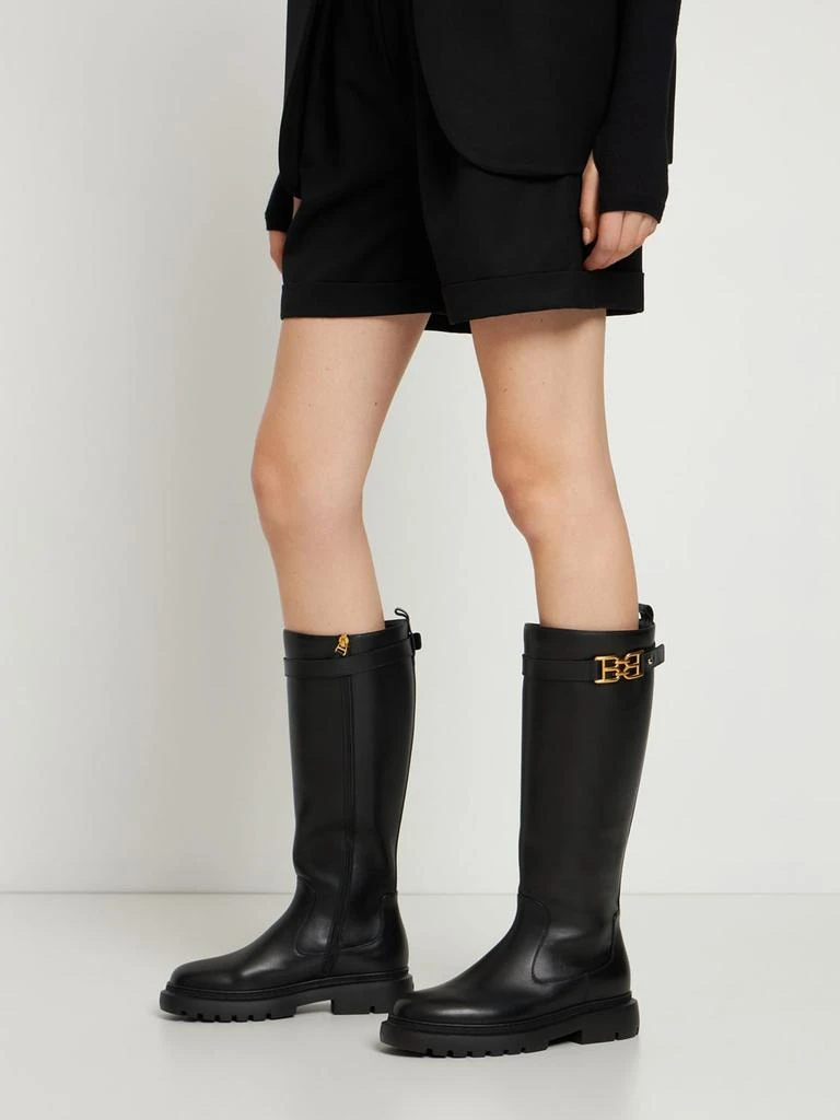 商品Bally|30mm Gaila-tnl Leather Tall Boots,价格¥9282,第1张图片详细描述