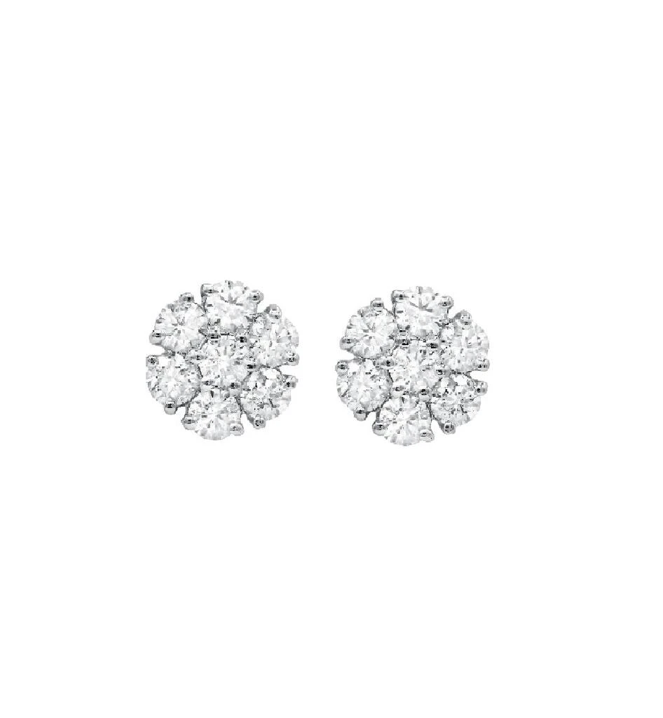 商品Diana M.|14K White Gold 0.50ct Flower Stud Earrings,价格¥5913,第1张图片