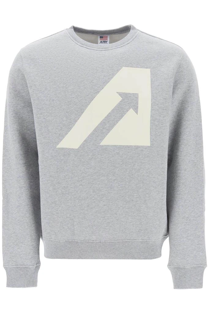 商品Autry|crew-neck sweatshirt with logo print,价格¥451,第1张图片