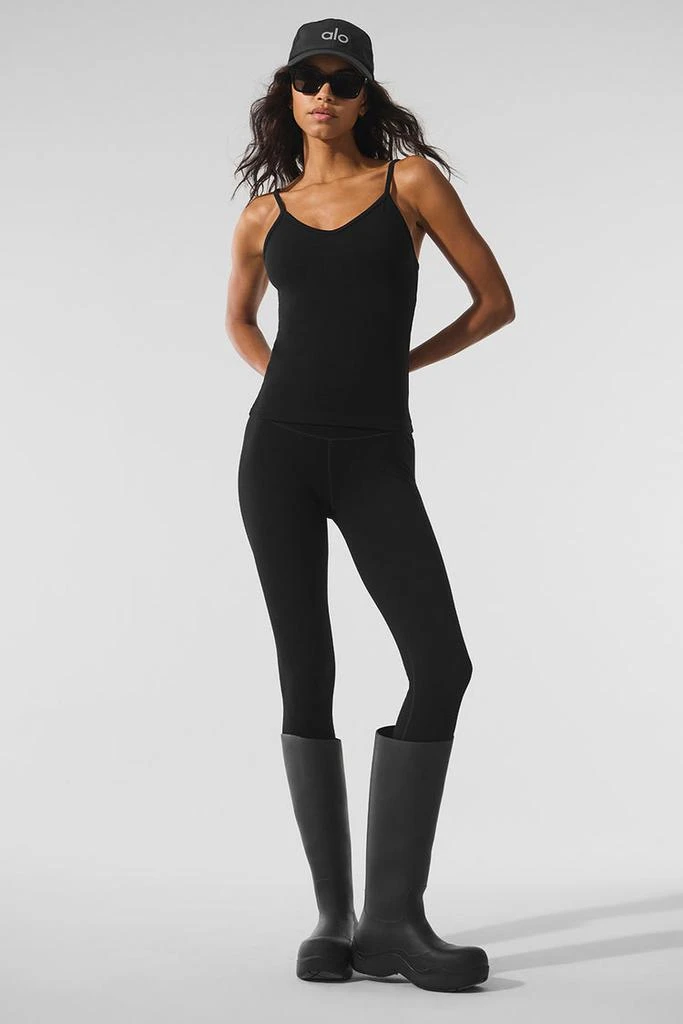 商品Alo|Seamless Winter Warm Plush Tank - Black,价格¥595,第4张图片详细描述