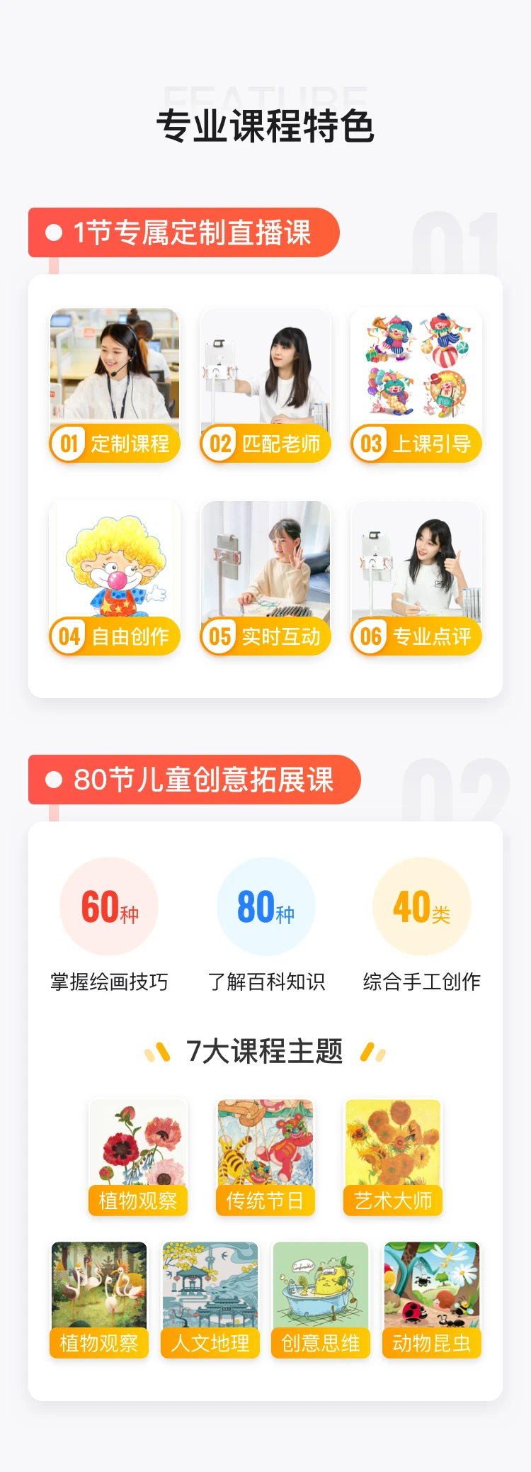 【美术宝1对1】真人画画直播课、支持多语种和24小时无时差授课（美国版） 商品