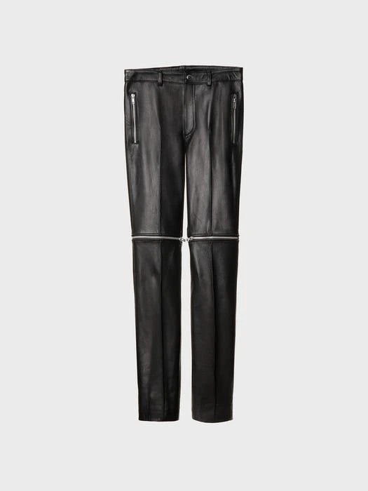 商品UNTAGE|Multi Zipper Leather Slim Trousers,价格¥5315,第4张图片详细描述