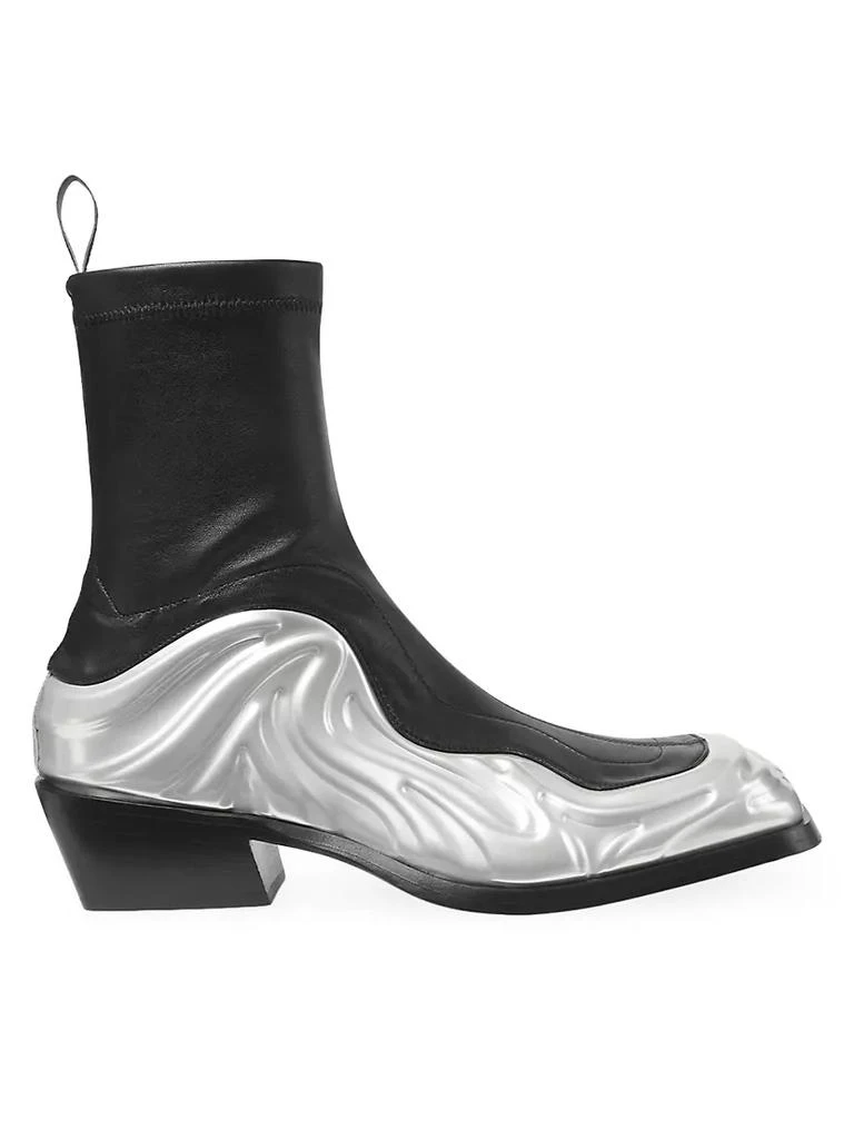 商品Versace|Two-Toned Square-Toed Boots,价格¥7540,第1张图片