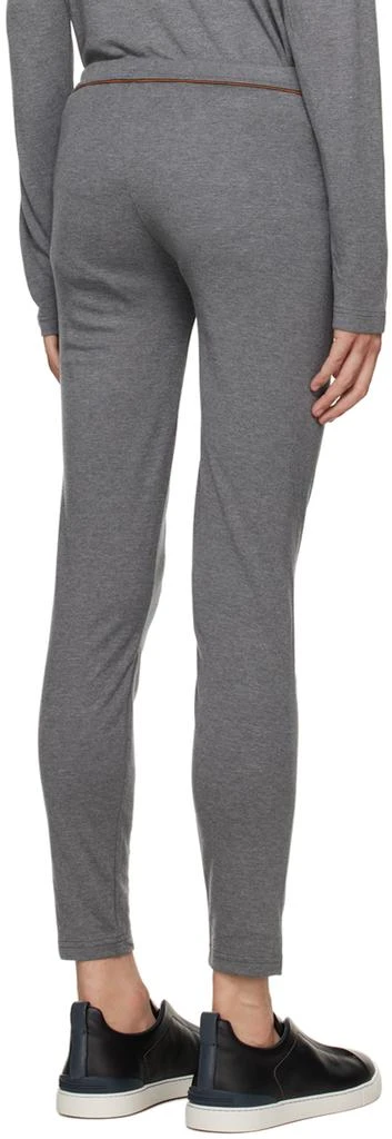 商品Zegna|Gray Embroidered Lounge Pants,价格¥855,第3张图片详细描述