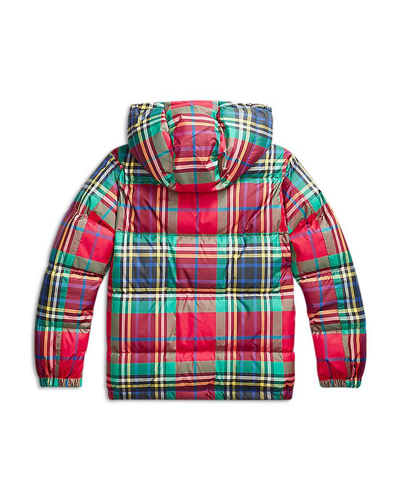 Boys' Plaid Water-Repellent Down Jacket - Little Kid商品第2张图片规格展示