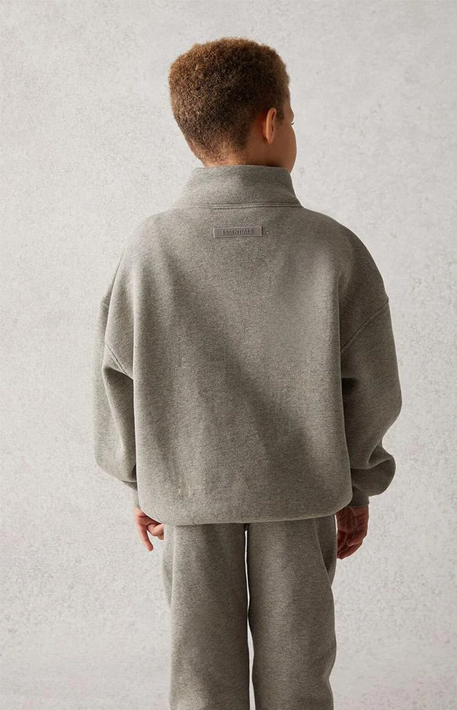 商品Essentials|Heather Oatmeal Mock Neck Sweatshirt,价格¥249,第4张图片详细描述