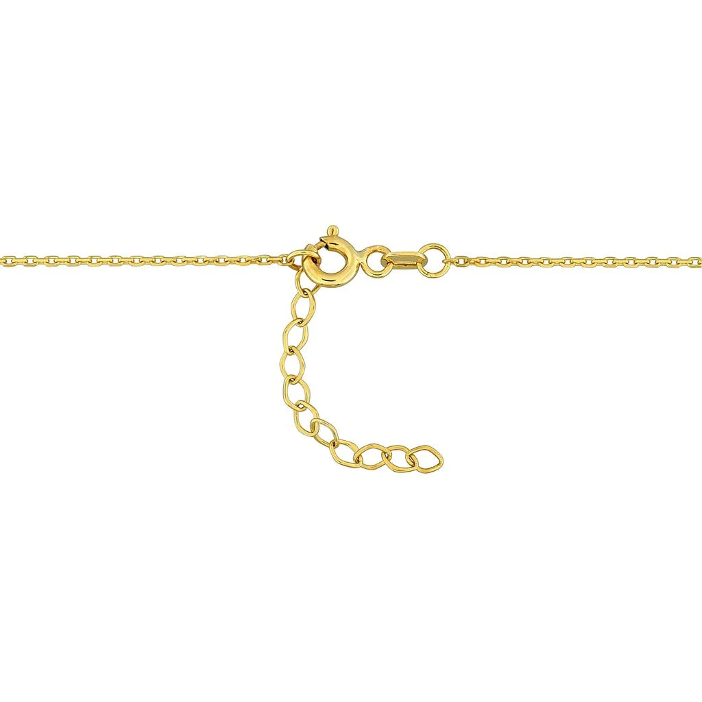 商品Mimi & Max|5/8ct TGW Blue Sapphire and 1/6ct TDW Diamond Pendant with Chain in 10k Yellow Gold - 16.5 in,价格¥3430,第5张图片详细描述