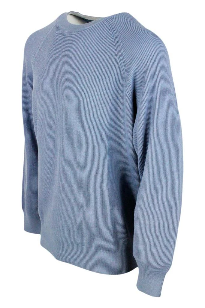 商品Brunello Cucinelli|Brunello Cucinelli Sweaters Light Blue,价格¥4478,第2张图片详细描述