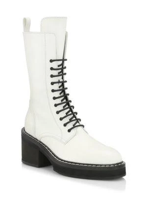 商品Khaite|Cody Leather Combat Boots,价格¥1985,第2张图片详细描述