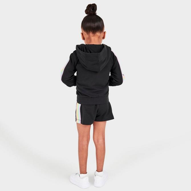 Girls' Toddler Nike Rainbow Tape Jacket and Shorts Set商品第2张图片规格展示