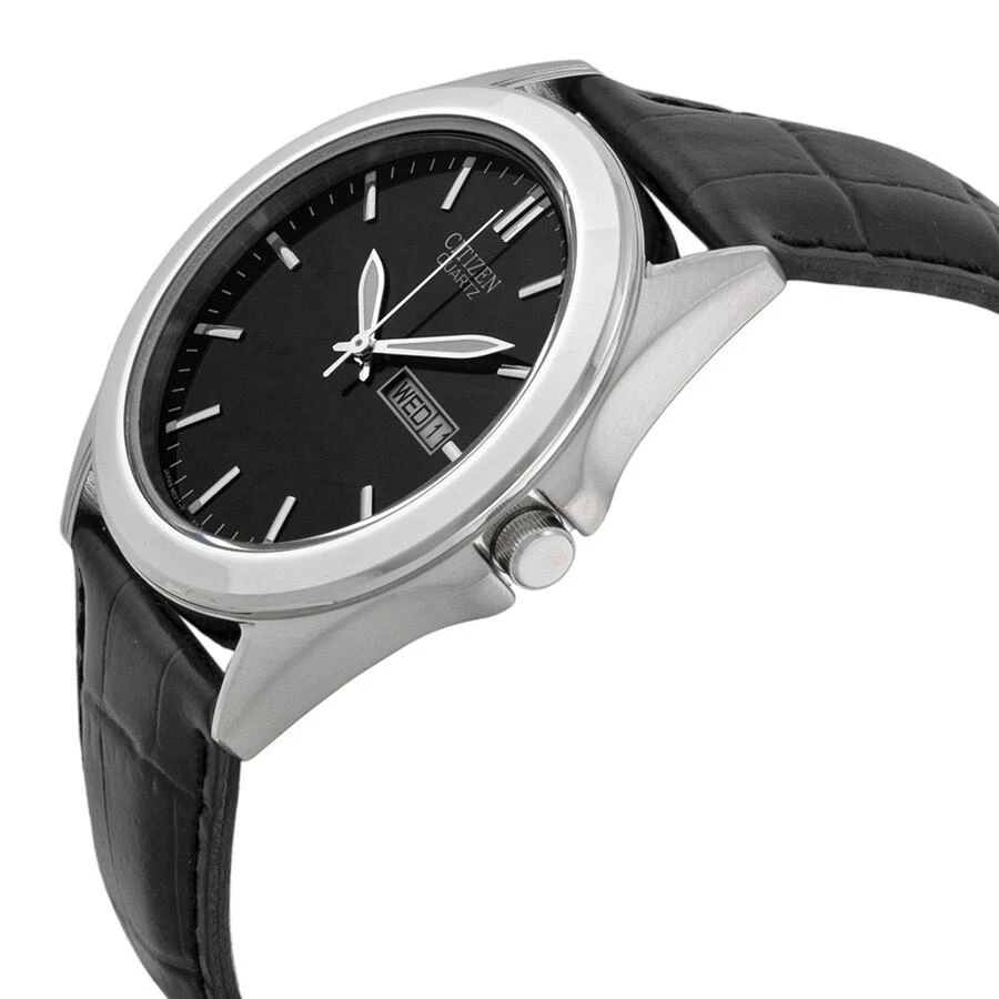 商品Citizen|Black Dial Black Leather Men's Watch BF0580-06E,价格¥702,第2张图片详细描述