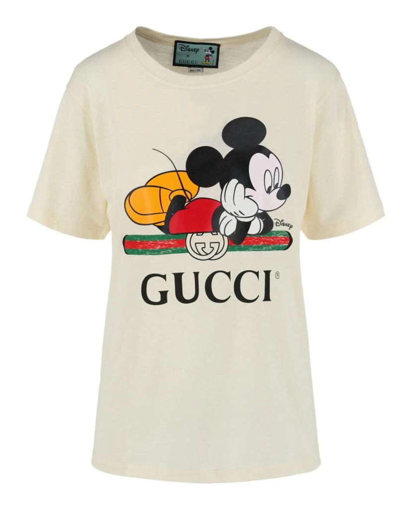 商品Gucci|女式 古驰 米奇联名 徽标T恤,价格¥1898,第1张图片