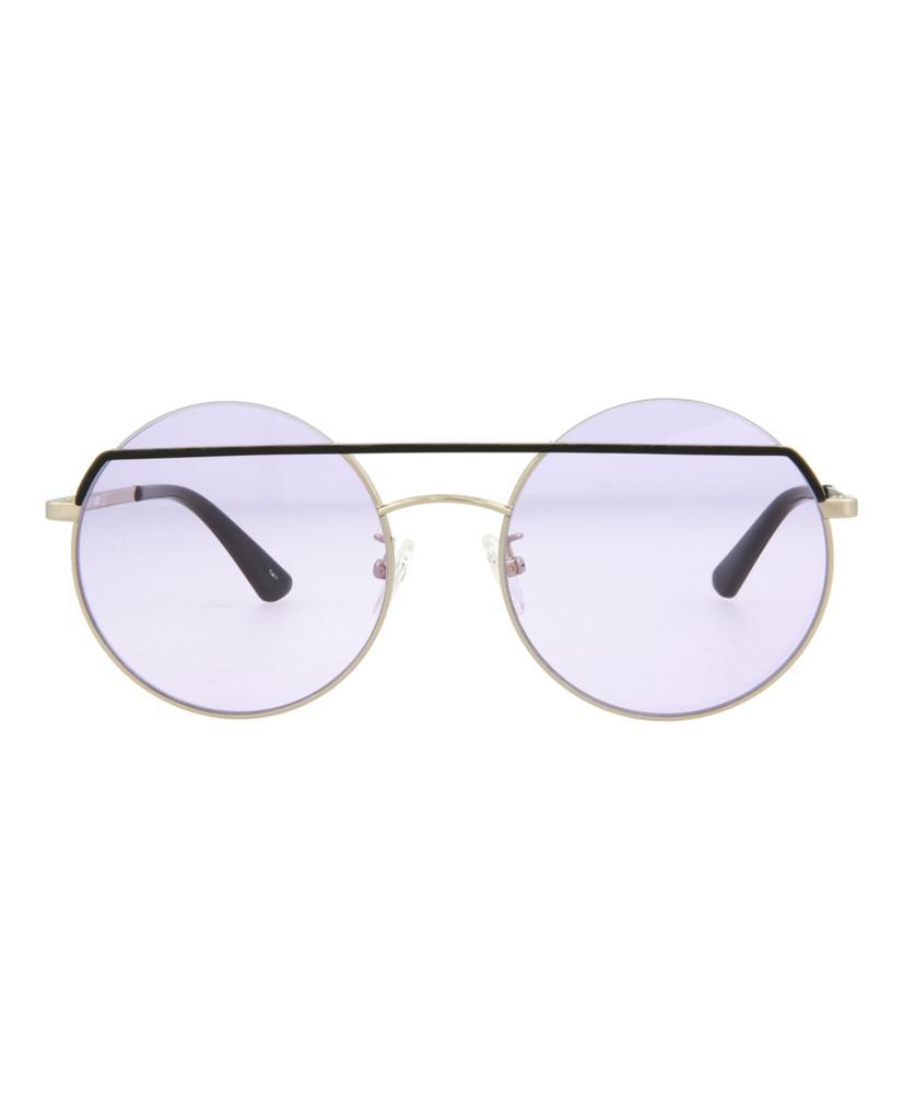 商品Alexander McQueen|McQ Alexander McQueen Round-Frame Metal Sunglasses,价格¥420,第1张图片
