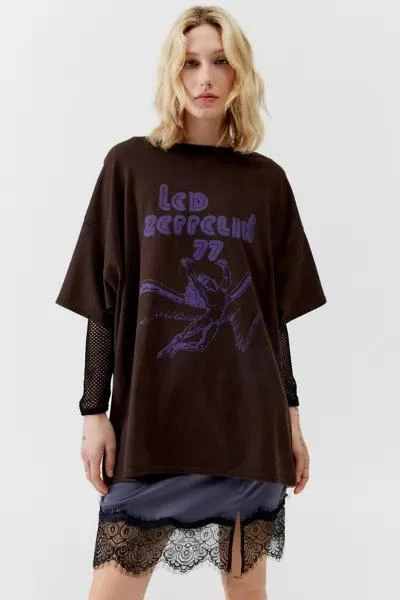 商品Urban Outfitters|Led Zeppelin '77 Tour Oversized Tee,价格¥341,第3张图片详细描述