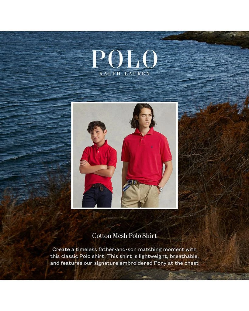 商品Ralph Lauren|Mesh Polo Shirt - Classic & Custom Slim Fits,价格¥829,第4张图片详细描述