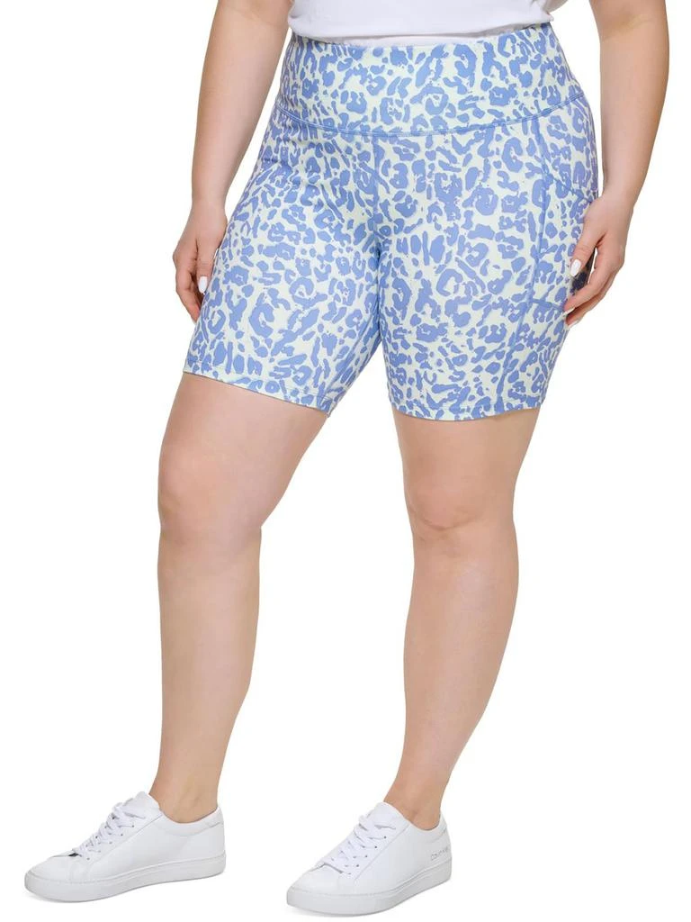 商品Calvin Klein|Plus Womens Fitness Running Bike Short,价格¥153,第3张图片详细描述