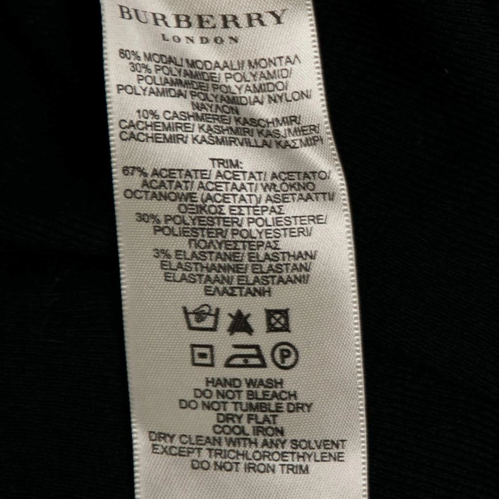 商品[二手商品] Burberry|Burberry Black Knit & Satin Trimmed Sleeveless Top S,价格¥869,第5张图片详细描述