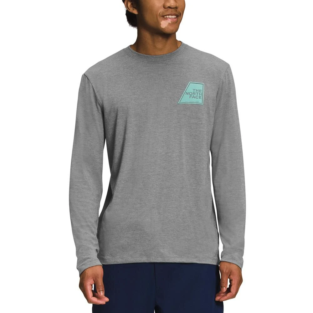 商品The North Face|Men's Long Sleeve Tri-Blend Logo Marks T-shirt,价格¥211,第5张图片详细描述