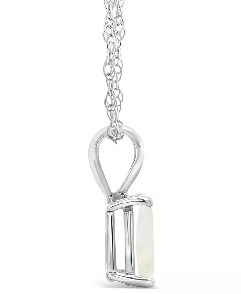 商品Macy's|Opal (3/4 ct.t.w ) Pendant Necklace in 14K White Gold or 14K Yellow Gold,价格¥2356,第3张图片详细描述