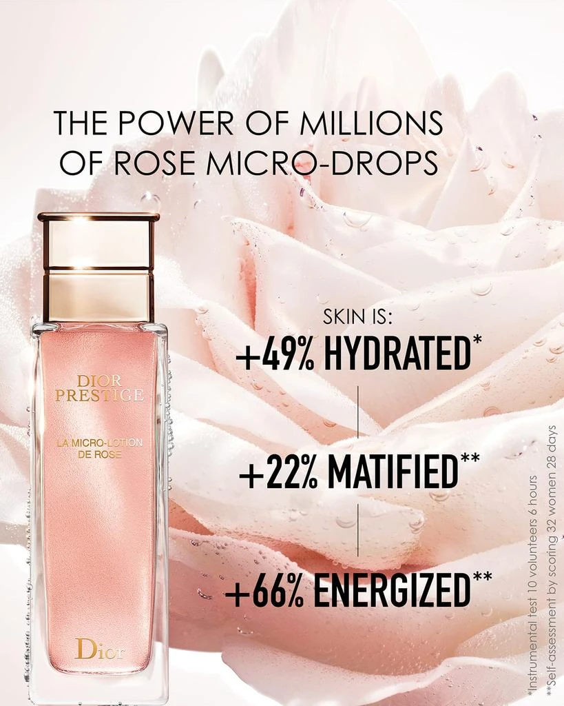 商品Dior|Dior Prestige La Micro Lotion de Rose, 5 oz,价格¥1235,第4张图片详细描述