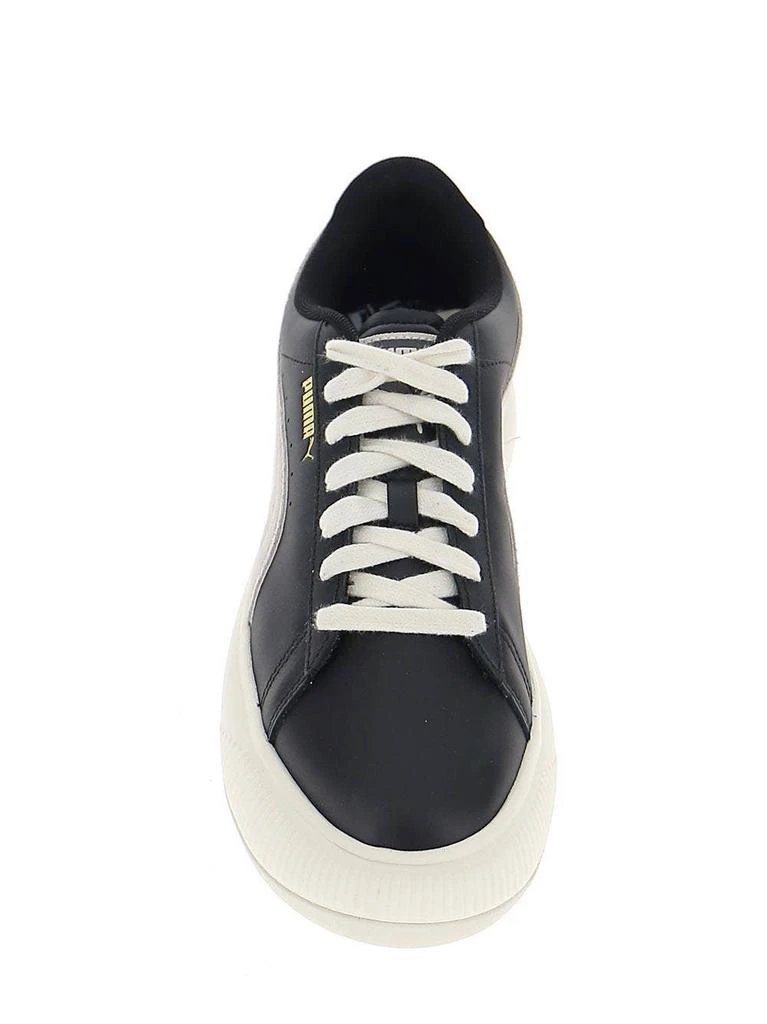 商品Puma|Black And White Leather Sneakers,价格¥504,第3张图片详细描述