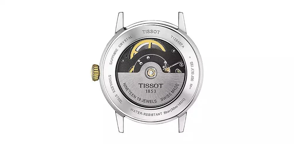 商品Tissot|Men's Swiss Automatic Classic Dream Two-Tone Stainless Steel Bracelet Watch 42mm,价格¥3090,第3张图片详细描述