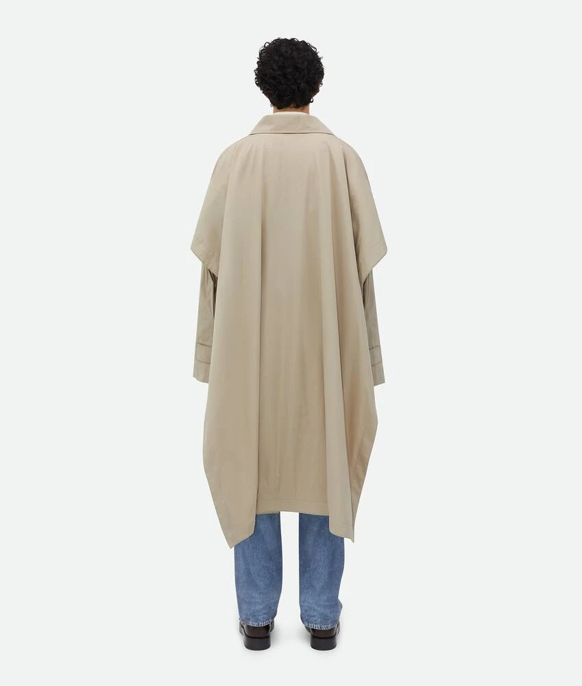 【预售】 BV葆蝶家 24秋冬 男士 风衣 Trench-Cape En Soie Et Coton Avec Doublure À Carreaux 779587V3YS01574 商品