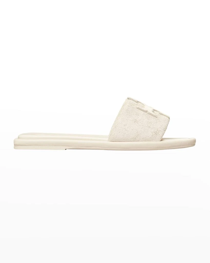 商品Tory Burch|Double T Logo Flat Slide Sandals,价格¥1916,第1张图片