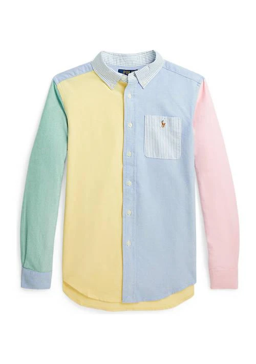 商品Ralph Lauren|Lauren Childrenswear Boys 8 20 Cotton Oxford Fun Shirt,价格¥247,第1张图片