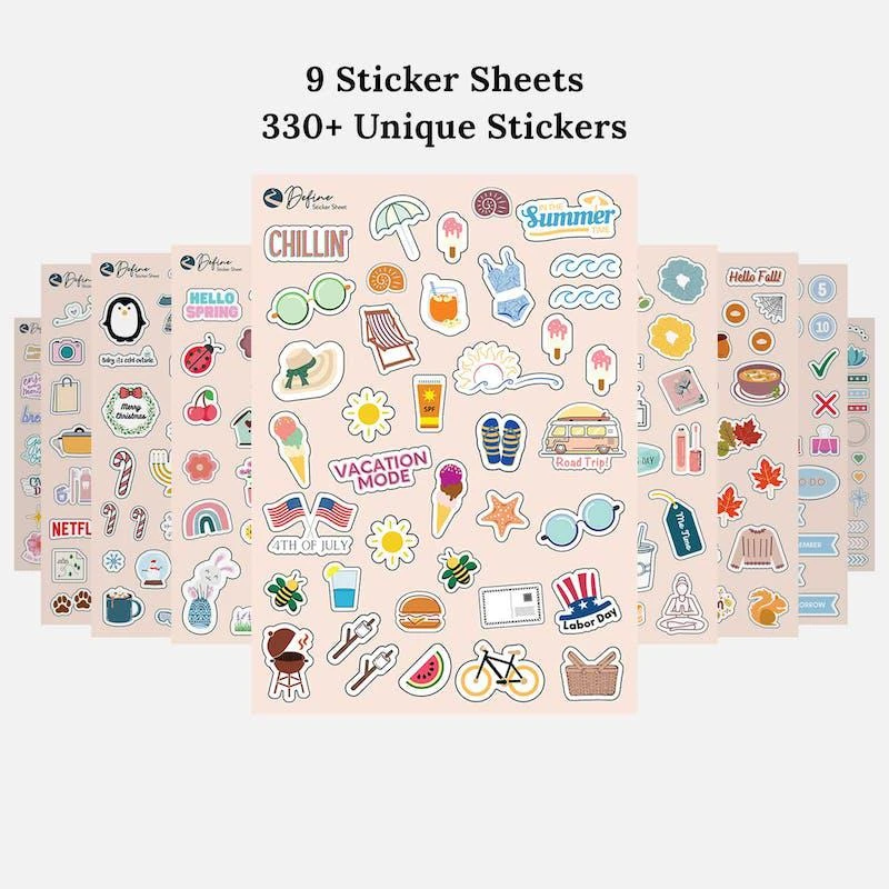 商品Define|Variety Sticker Sheets,价格¥76,第1张图片