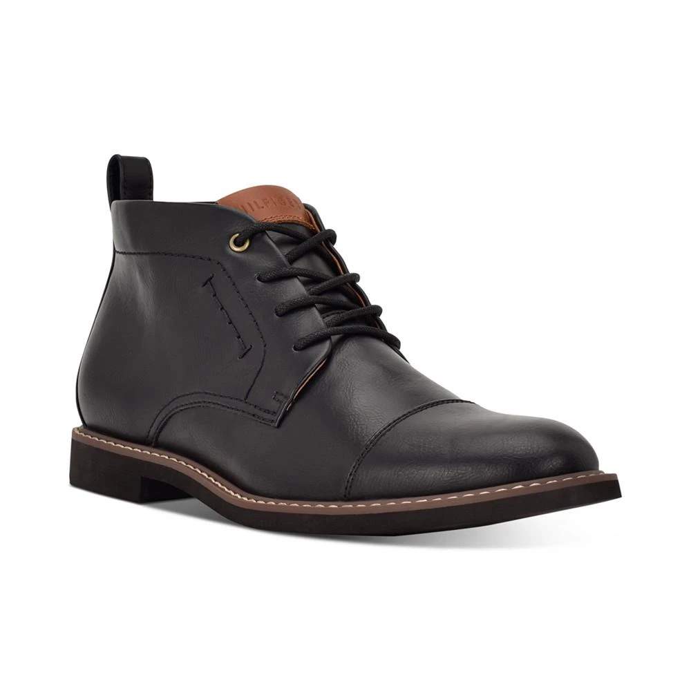 商品Tommy Hilfiger|Men's Gibby Faux-Leather Cap-Toe Chukka Boots,价格¥472,第1张图片