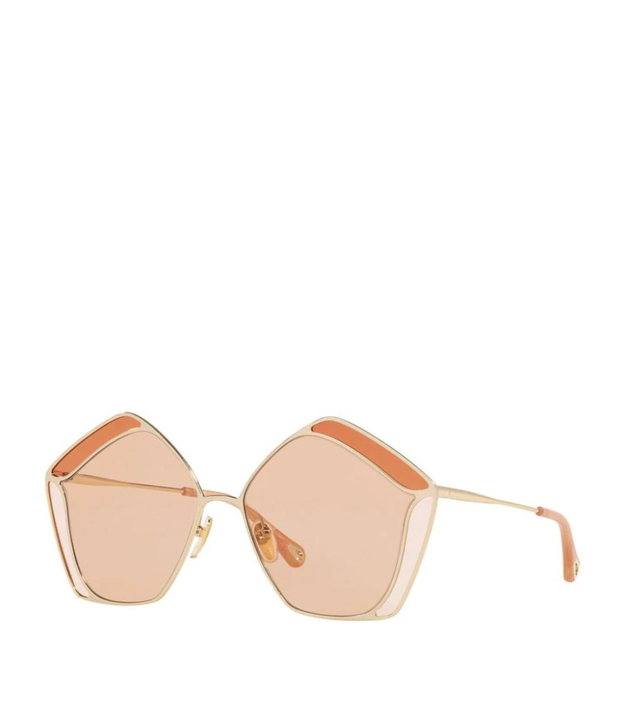 商品Chloé|Gemma Pentagon Sunglasses,价格¥2077,第2张图片详细描述